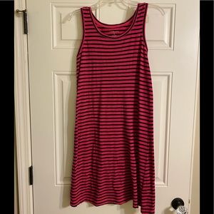 G H Bass & Co Pink Stripe Cotton Dress- S